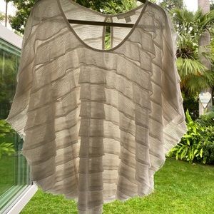 Lumiere Ivory Bat Sleeve Top